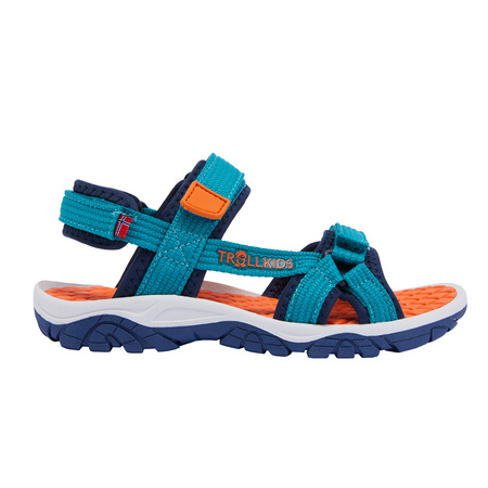 Sandały sportowe dziecięce dla chłopca/dziewczynki Trollkids Kids Oslofjord Sandal lake blue/bright orange (268-190)