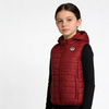 Bezrękawnik Geographical Norway VATIKA HOOD EO GIRL 233 bordowy dla dziewczynki (WW2008E/GNO-Burgundy)