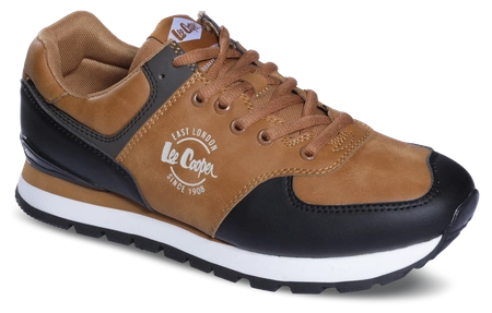 Buty sportowe męskie Smartstep Lee Cooper Brown sneakersy sportowe brązowe (LCJ-23-31-3074M)