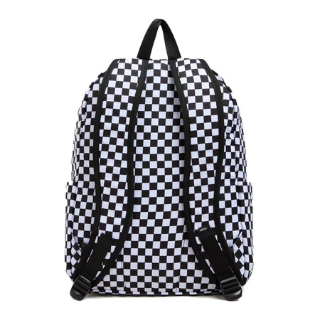 Plecak miejski młodzieżowy Vans Old Skool Check Backpac Black/White w kratkę czarno-biały (VN000H4XY28)