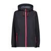 Wyprzedaż - Kurtka z kapturem przeciwdeszczowa damska CMP Woman Jacket Fix Hood czarna (39X6636-01UE)