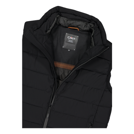 Wyprzedaż - Kamizelka ocieplana męska CMP bezrękawnik sportowy zimowy czarny (34K0757/U901)
