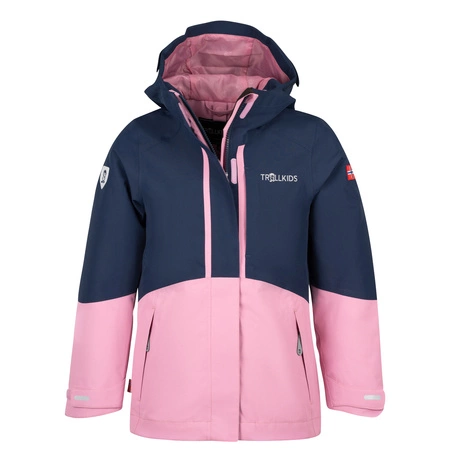 Wodoodporna kurtka 3 w 1 Trollkids Girls Skanden 3in1 Jacket dla dziewczynki (352-166)