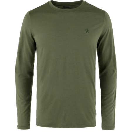 T-shirt męski Fjällräven Abisko Wool LS M Laurel Green (F87194-625)