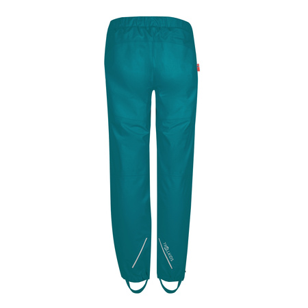 Wodoodporne spodnie dziecięce dla chłopca/dziewczynki Trollkids Kids Lofoten Rain Pants teal (374-326)