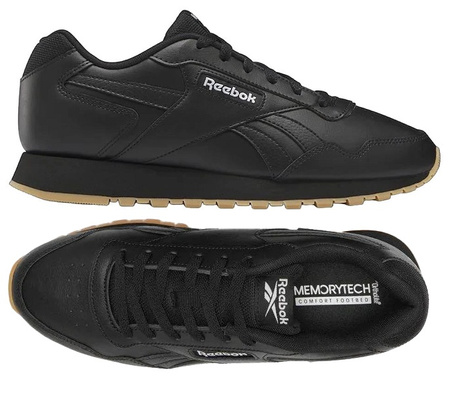 Buty sportowe męskie Reebok Glide sneakersy skórzane lifestylowe na co dzień czarne (100010030)