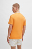 T-shirt męski BOSS RN Medium Orange koszulka pomarańczowa (50503276-813)