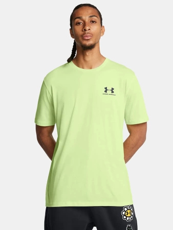 Koszulka sportowa męska Under Armour Sportstyle t-shirt treningowy zielony (1326799-304)