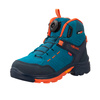 Wodoodporne buty turystyczne dziecięce dla chłopca/dziewczynki Trollkids Kids Gjende Hiker Mid atlantic blue/dark navy/glow orange (661-197)