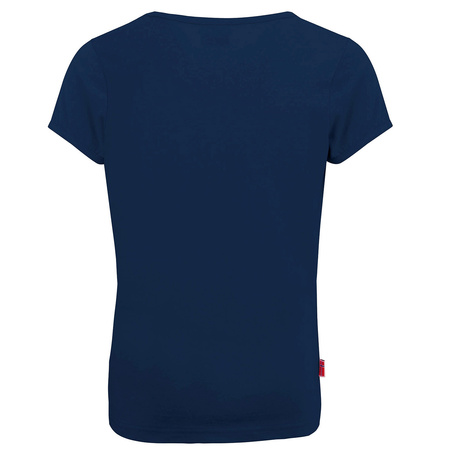 Koszulka szybkoschnąca z filtrem UPF30+ dziecięca dla dziewczynki Trollkids Girls Logo T navy/magenta  (112-114)