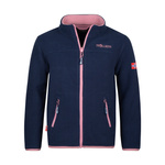 Kurtka polarowa dla dziewczynki Trollkids Girls Oppdal Jacket XT rozpinana sportowa granatowa (415-166)