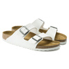 Klapki damskie/męskie Birkenstock Arizona Birko-Flor White regular na szeroką stopę (0552681)