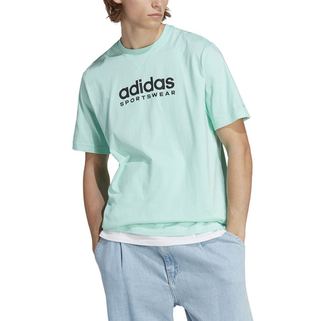 Koszulka męska adidas All SZN Graphic Tee miętowa (IC9814)
