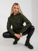 Khaki dresowa damska bluza basic kangurka RUE PARIS  (CT-BL-F-621124.98P)