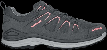 Buty trekkingowe damskie Lowa INNOX EVO GTX LO Ws asphalt/salmon wodoodporne z  GORE-TEX szare (320616 9322)