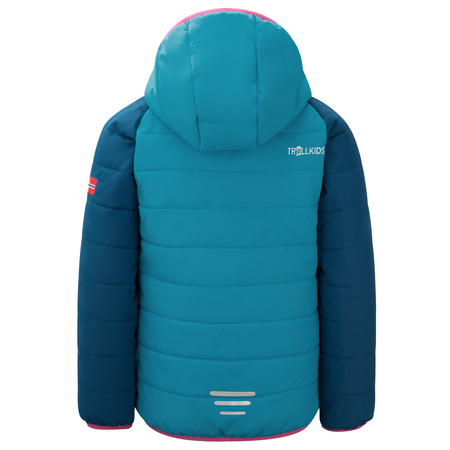 Kurtka ocieplana dziecięca Trollkids Kids Hafjell Snow Jacket PRO z kapturem niebieska (514-123)