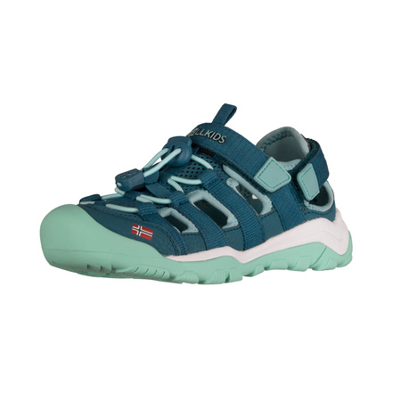 Sandały sportowe dziecięce dla chłopca/dziewczynki Trollkids Kids Kristiansand Sandal XT teal/aqua (665-332)