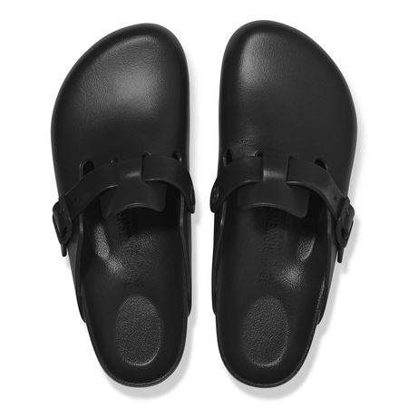 Chodaki damskie Birkenstock Boston Essentials EVA Black medyczne klapki narrow wąskie (0127103)