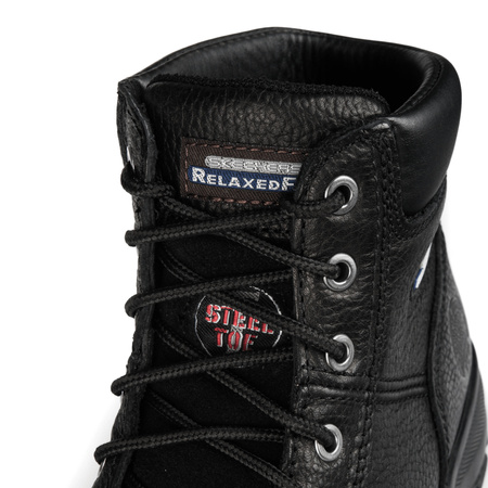 Wyprzedaż - Buty robocze męskie czarne Skechers Workshire (77009EC/BLK)