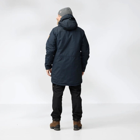 Kurtka wełniana ocieplana męska Fjällräven Singi Wool Padded Parka M Dark Navy (F81919-555)