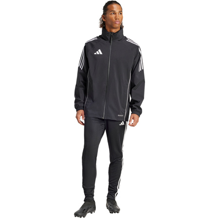 Kurtka męska adidas Tiro 24 Rain czarno-biała (IJ7390)