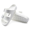 Klapki na lato damskie/męskie Birkenstock Arizona Essentials EVA White regular szerokie (0129441)