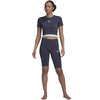 Legginsy damskie adidas Aeroknit Seamless Short Tights granatowe (HE2960)