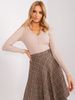Wyprzedaż - Beżowa bluzka w prążek BASIC FEEL GOOD  (RV-BZ-9209.36P)