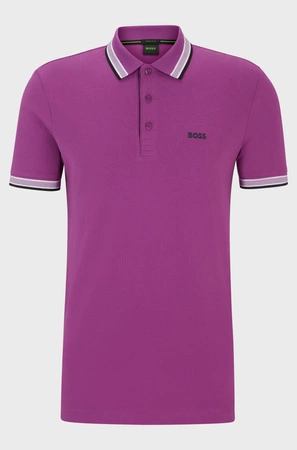 Koszulka Polo męska BOSS Paddy Bright Purple regular fit fioletowa (50469055-528)