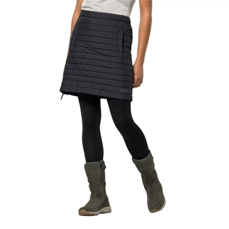 Wyprzedaż - Spódnica zimowa ocieplana Jack Wolfskin Iceguard Skirt czarna (1503093_6352)