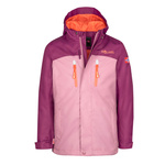 Kurtka przeciwdeszczowa dziecięca dla dziewczynki Trollkids Girls Nusfjord Jacket orchid/mulberry/peach (421-226)