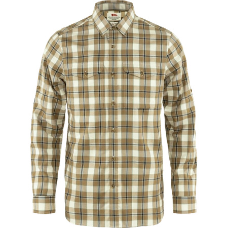 Koszula z długim rękawem męska Fjällräven Singi Flannel Shirt LS M Buckwheat Brown-Patina Green (F82445-232-614)