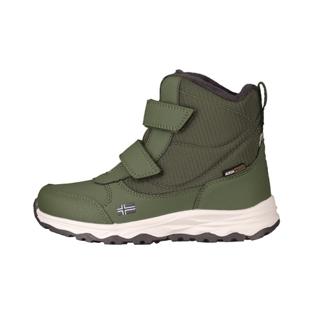 Buty zimowe dziecięce Trollkids Kids Hafjell Winter Boots sportowe wysokie zielone (264-331)