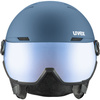 Kask narciarski damski/męski Uvex Wanted Visor all-mountain snowboardowy sportowy niebieski (56/6/262/00)