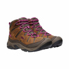 Buty trekkingowe damskie Keen Circadia wodoodporne outdoorowe skórzane brązowe (KE-1026765)