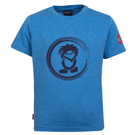 Koszulka szybkoschnąca z filtrem UPF30+ dziecięca dla chłopca/dziewczynki Trollkids Kids Trollfjord T medium blue (114-117)