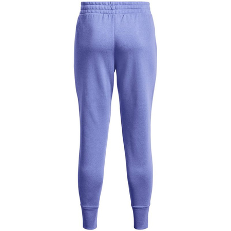 Spodnie treningowe damskie Under Armour UA Rival Fleece dresowe joggery fioletowe (1356416-495)