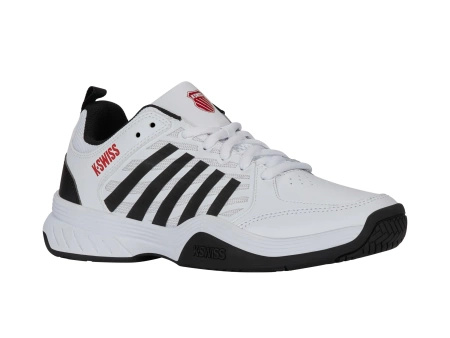 Męskie sneakersy K-Swiss COURT EXPRESS 2 WHITE/BLACK/MARS RED-M (04428-140-M)