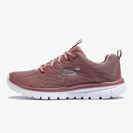 Buty sportowe damskie Skechers Graceful Get Connected sneakersy różowe (12615-MVE)