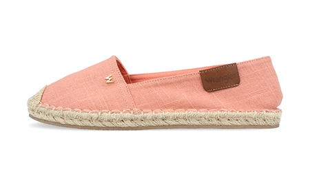 Wyprzedaż - Espadryle damskie Wrangler Nancy C Women Low różowe materiałowe (20241049-43B)