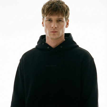 Bluza z kapturem męska Armani Exchange czarna (6DZMLJ-ZJ4XZ-1200)