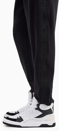 Spodnie sportowe męskie Armani Exchange dresowe czarne (6DZPLC-ZJNNZ-1200)