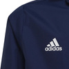 Kurtka sportowa dla dzieci adidas Entrada 22 All-Weather Jr z kapturem przeciwdeszczowa granatowa (H57511)