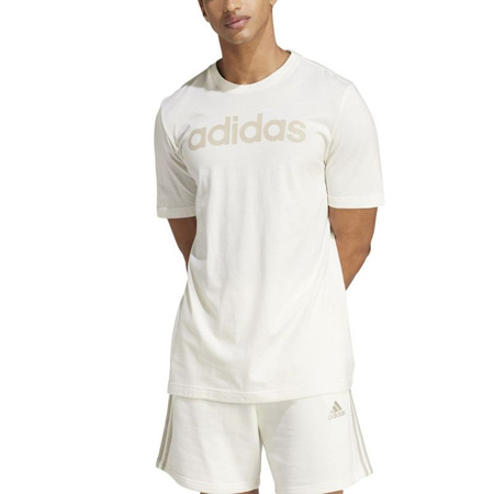 Koszulka adidas Essentials Single Jersey Linear Embroidered Logo Tee M (IS1345)