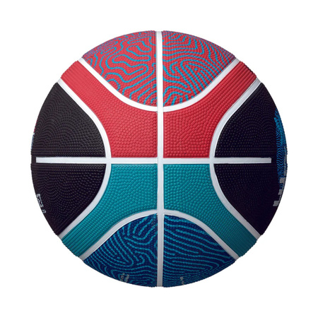 Piłka koszykowa Molten Fiba Replika czarno-niebiesko-czerwona (B7G2000-E5Z ME2025)