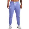 Spodnie treningowe damskie Under Armour UA Rival Fleece dresowe joggery fioletowe (1356416-495)