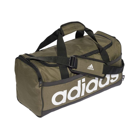 Torba sportowa Adidas Linear Duffel S Olistr/Black/White zielona (HR5354)