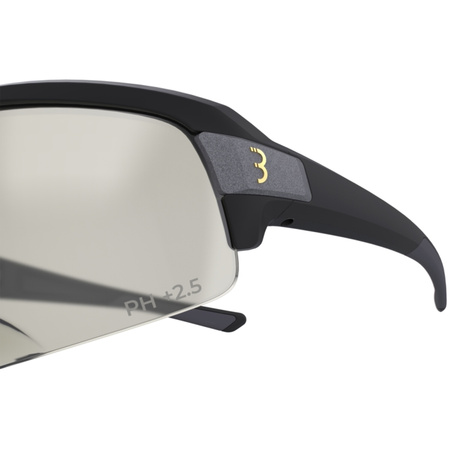 Okulary rowerowe BBB Impulse reader PH sportowe przeciwsłoneczne czarne (BSG-64PH/MATTBLACK/+2.0)