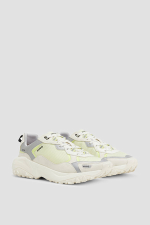 Wyprzedaż - Buty sportowe męskie Hugo Boss sneakersy lifestyle żółte (50493048-741)