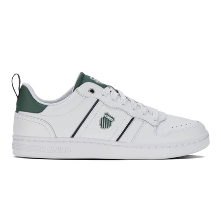 Wyprzedaż - Tenisówki męskie skórzane K-Swiss Lozan Match LTH białe sneakery (08903-193-M)